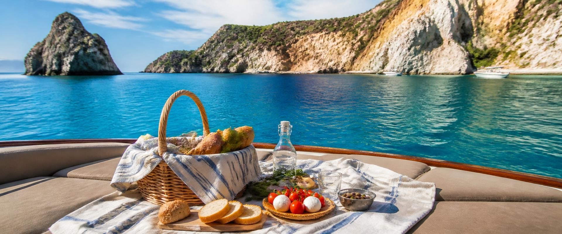 I migliori luoghi per un picnic durante una gita in barca a Ponza
