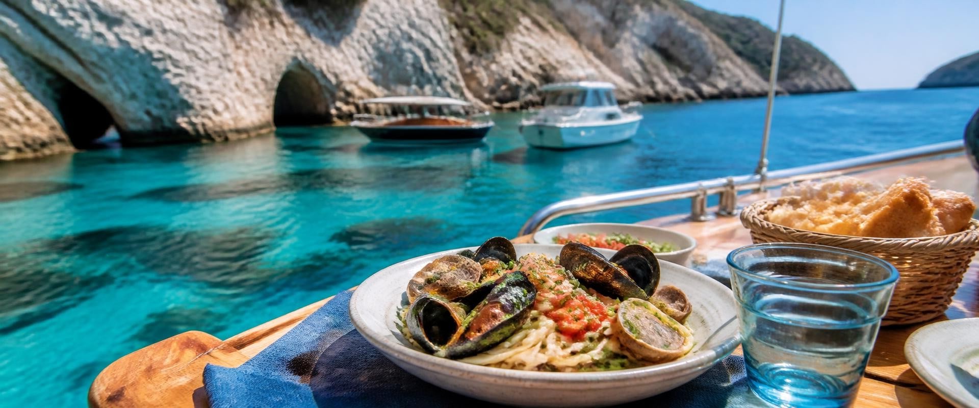 I migliori luoghi per una sosta pranzo durante una gita in barca a Ponza